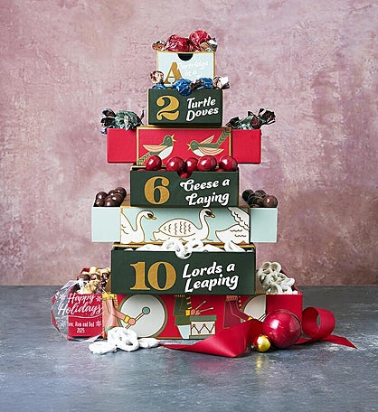 12 Days of Christmas Tower with Personalized Ornament